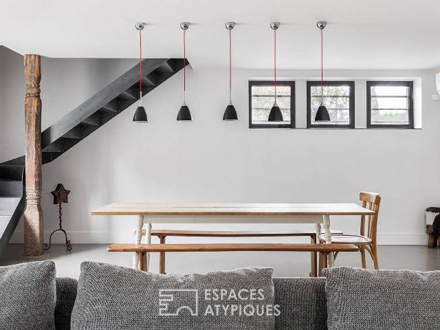 Maison Loft atypique et extérieur privative quartier résidentie