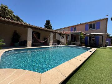 Maison meublée T5 Villeneuve de la Raho avec Piscine 88 m²