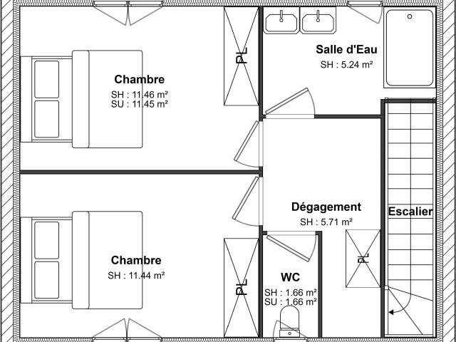 Maison neuve 4 pièces 92 m²