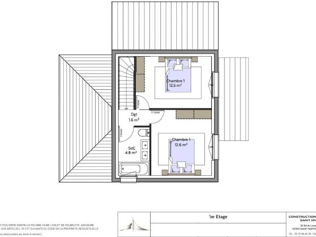 Maison neuve F4 au Val st Père