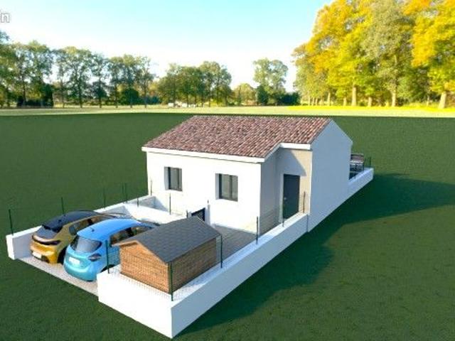 Maison neuve 50 m² à La Calmette 30190 – Terrain 185 m², permis accepté et construction CCMI