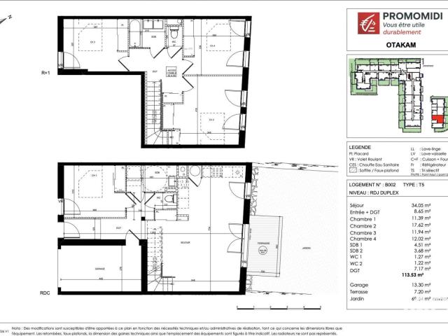 Maison neuve 5 pièces 113 m²