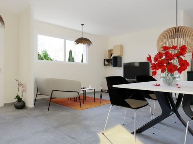 Maison neuve avec 3 chambres de plain pied sur un terrain plat proche de Saint Etienne