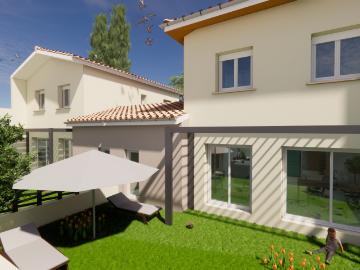 Maison neuve 4 chambres avec jardinet et garage