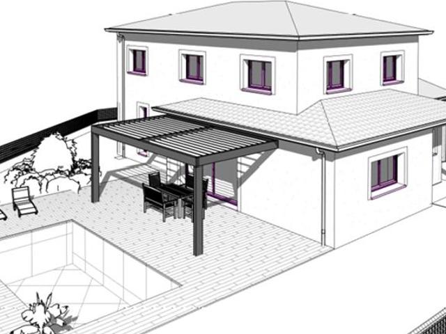 Maison neuve de 165 m2 habitable sur terrain plat de 600 m2 bien exposé à LABEGE !