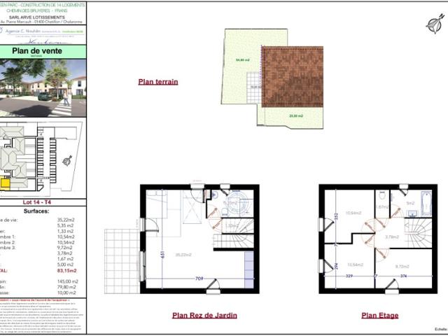 Maison neuve de 84m2 lot 14 en BRS bail réel solidaire à
