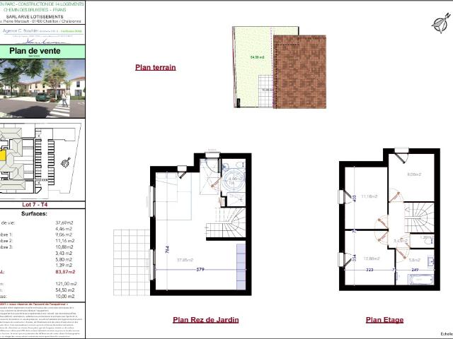 Maison neuve de 84m2 lot 7 en BRS bail réel solidaire à FRANS