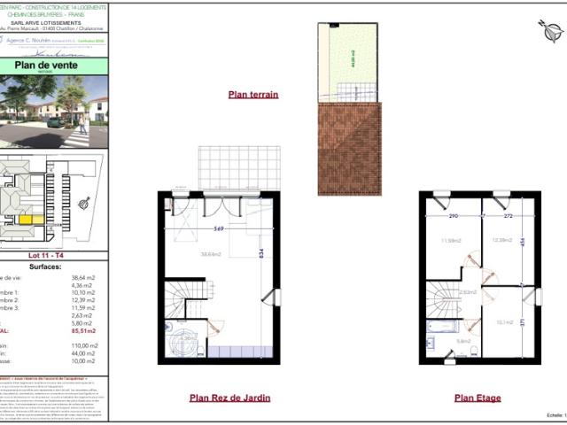 Maison neuve de 86m2 lot 11 en BRS bail réel solidaire à
