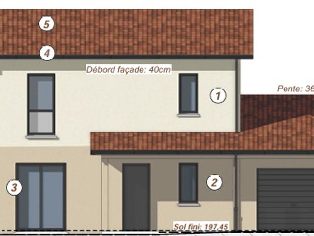 Maison neuve de 91m2 Lot 8 à Guereins