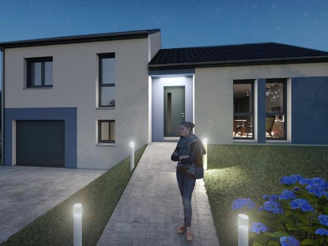 Maison neuve sur terrain de 4,96 ares à Rurange lès Thionville