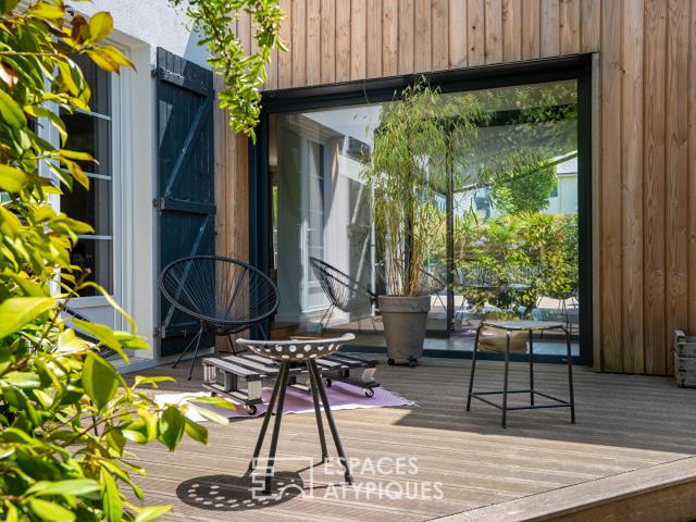 Maison néo bretonne entièrement rénovée, extension d'architecte et piscine chauffée ? Carquefou, à deux pas du centre ville