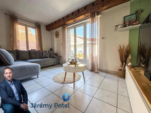 Maison Semi individuelle, 3 chambres, jardin, garage à Rieux en Cambrésis