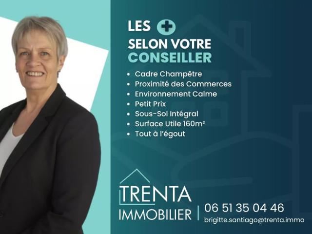 Maison sur un terrain de 1000 m²