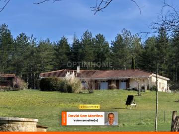 Maison Plain pied, vue dominante, cadre privilégié, SAINT PUY 32310