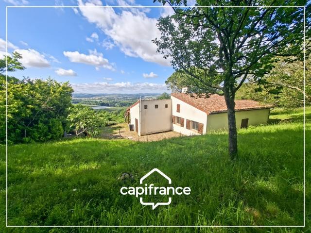 Maison plain pied avec vue campagne à 10 min de Golfech, 3 chambres, garage, jardin