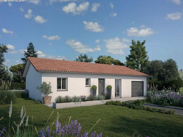 Maison plain pied de 80 m² avec terrain à Routier 11240