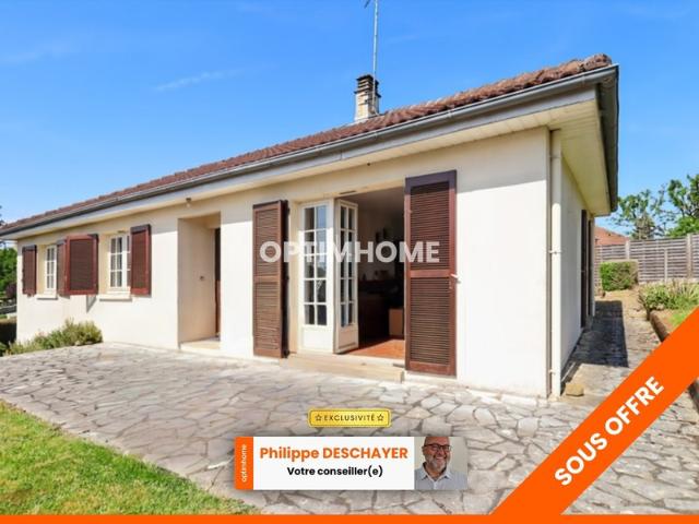 Maison Plain Pieds élevée sur sous sol de 94 m² 3 Chambres 5 Pièces Garage Terrain 634 m² 87190 MAGNAC LAVAL