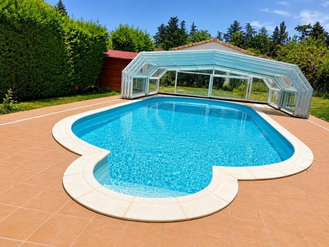 MAISON PROCHE CENTRE VILLE AVEC JARDIN PISCINE CHAUFFEE ET COUVERTE