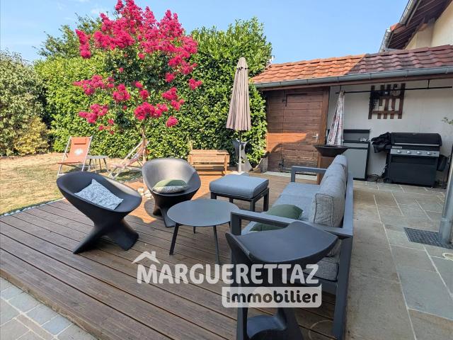 Maison récente T5 sur terrain plat et clôturé 121m² Marcellaz