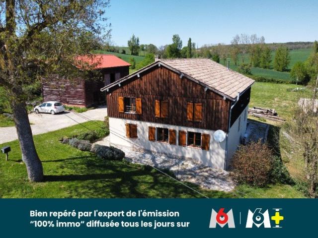 Maison familiale rénovée Dpe B 1,3 ha avec terrain construct. 187m² Seyches