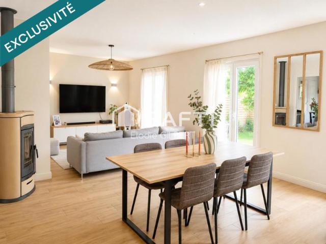 Maison rénovée de plain pied avec grand terrain