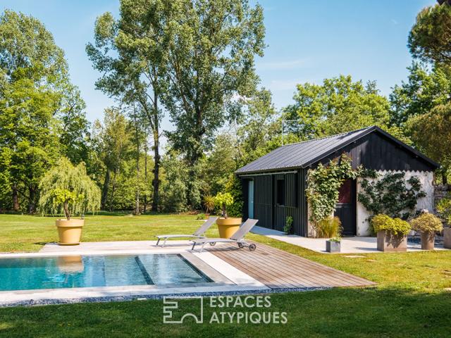 Maison rénovée et son parc en bord de Sèvre