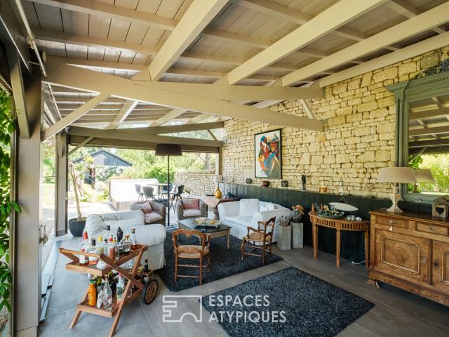 Maison rénovée et son parc en bord de Sèvre