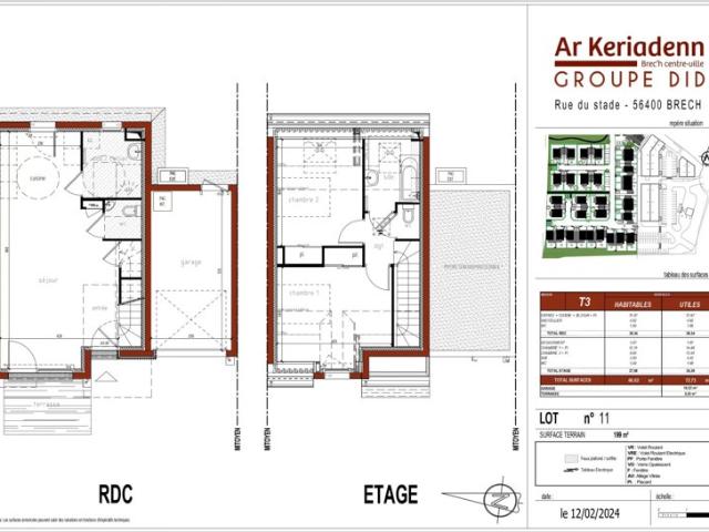 Maison T3 Clé en mains 66 m² hab 72 m² utiles avec garage et jardin
