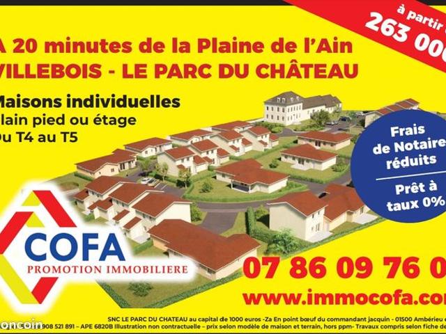 MAISON T4 avec garage et terrain pret à 0 % frais notaire réduit
