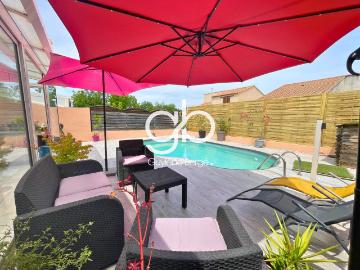 MAISON T4 AVEC PISCINE, GARAGE ET PANNEAUX SOLAIRES MONTPELLIER LA MARTELLE