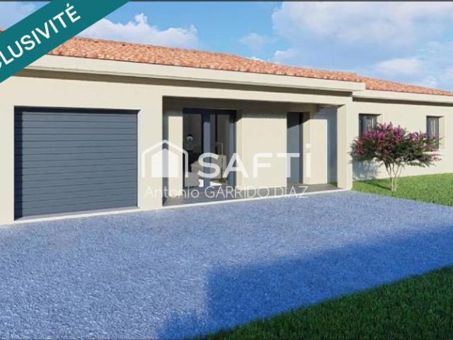 Maison T4 en construction à Saint Aignan, livrée septembre 2026
