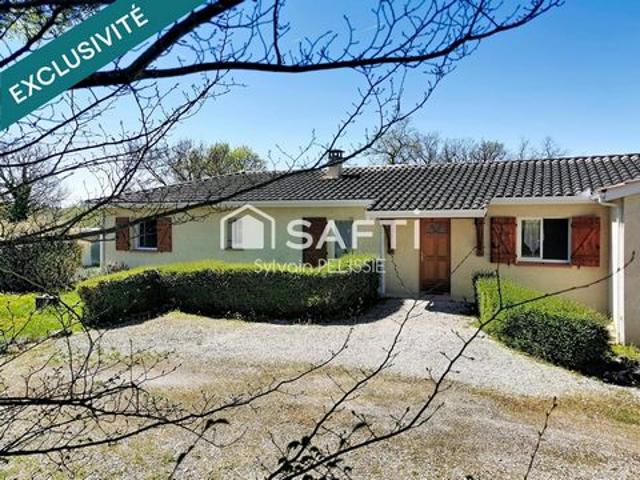 Maison T5 de 126 m² avec piscine et grand terrain – À 10 min de Cahors