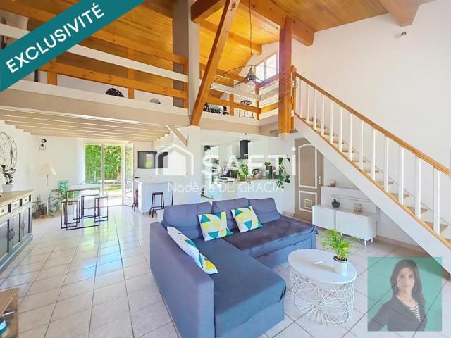 Maison T6 144 m2 avec piscine & garage centre Baziege