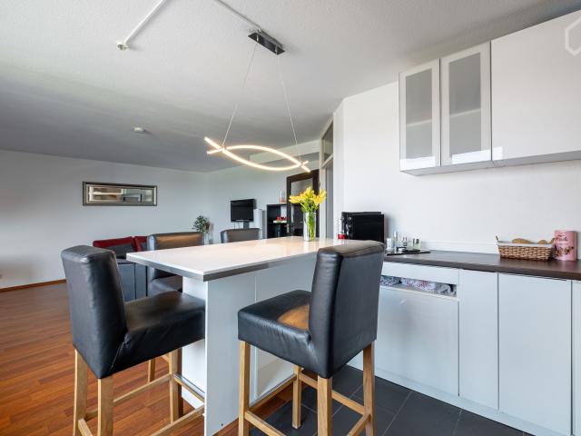 Maisonette in the middle of Cologne Refrath, with a view of the Cologne DOM and KVB line 1 to the trade fair 15 min and Neumarkt
