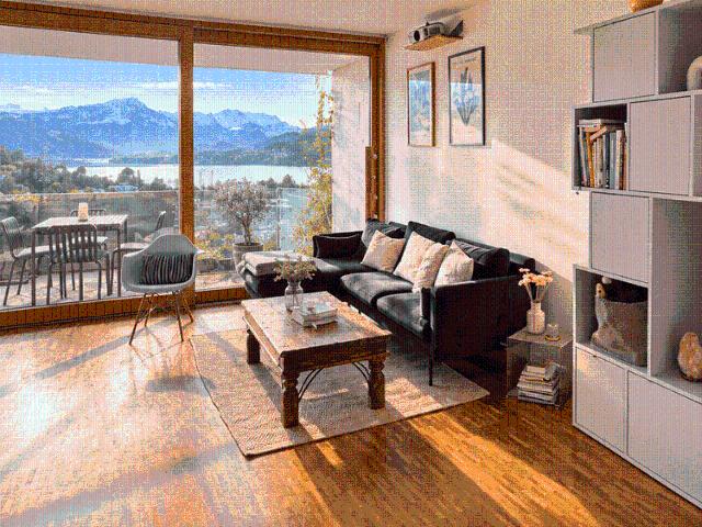Maisonette Wohnung mit Berg und Seesicht