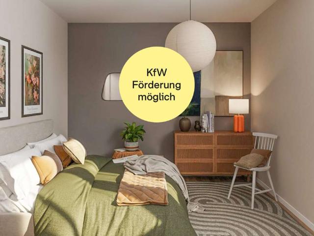Maisonettewohnung im Effizienzhaus 40 Standard mit Balkon und zwei Bädern