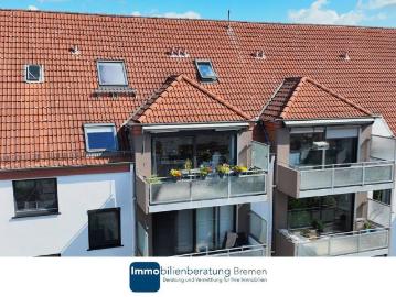 Maisonettewohnung mit Südbalkon über den Dächern von Walle