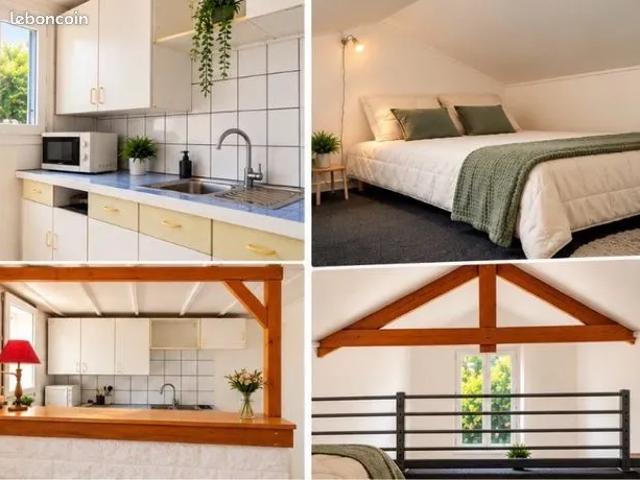 MAISONNETTE MEUBLÉE DE 30 m² AVEC MEZZANINE ET JARDIN