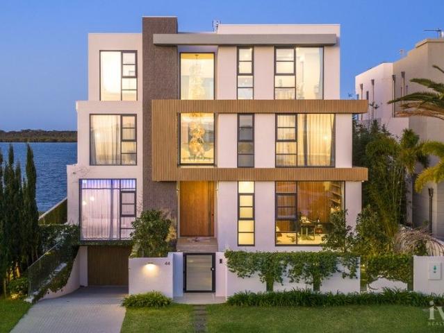 Majestic Broadwater Masterpiece Boasting Four Levels of Refined Luxury