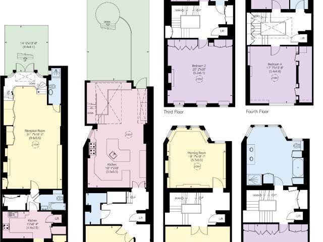 Majestic Grade II listed townhouse with garden decorated by award winning artist on Chelsea’s most historic street
