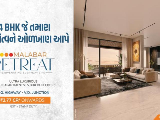 Malabar Retreat,Near Nirma University On SG Highway 4 BHK Apartment For Sale Ahmedabad