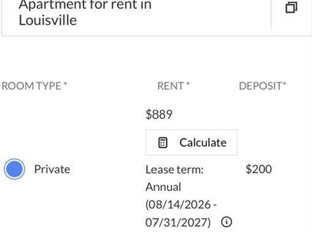 Male Relet Derby Row Apartments