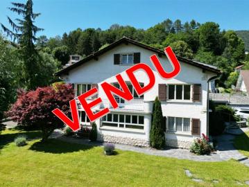 Malleray, schönes Einfamilienhaus mit Garten und Garage