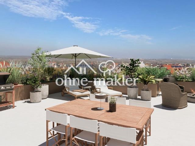 Malschenberg / Penthouse mit großzügiger Dach Terrasse und Panoramablick