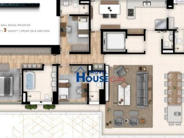 Marcco Vila Romana | Apartamento com 3 Quartos sendo 3 Suítes à Venda na Vila Romana, 184m²
