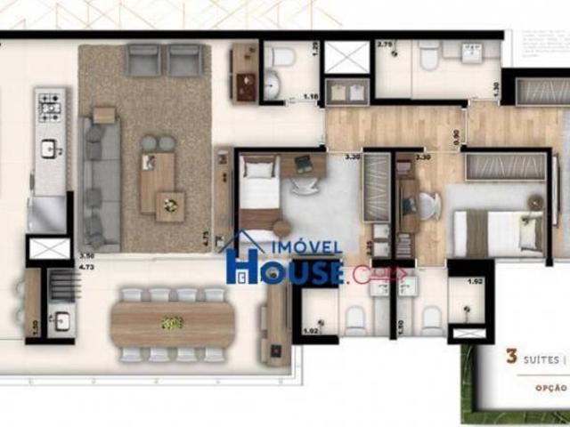 Marcco Vila Romana | Apartamento com 3 Quartos sendo 3 Suítes à Venda na Vila Romana, 104m²