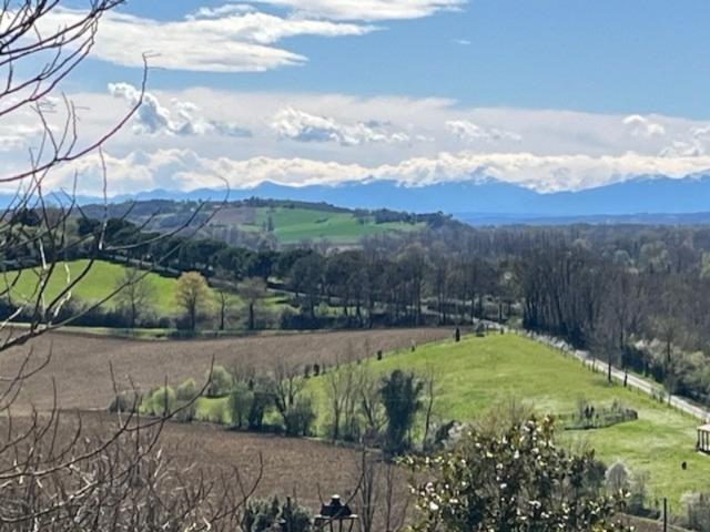 MARCIAC et PLAISANCE proches, VUE PYRENEES depuis cette BELLE MAISON DE FAMILLE 215m2, grandes dépendances, sur 1750m2 de jardin, dans village patrimonial