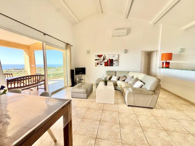 Marine de Davia Villa vue panoramique – Piscine – Plage à pied