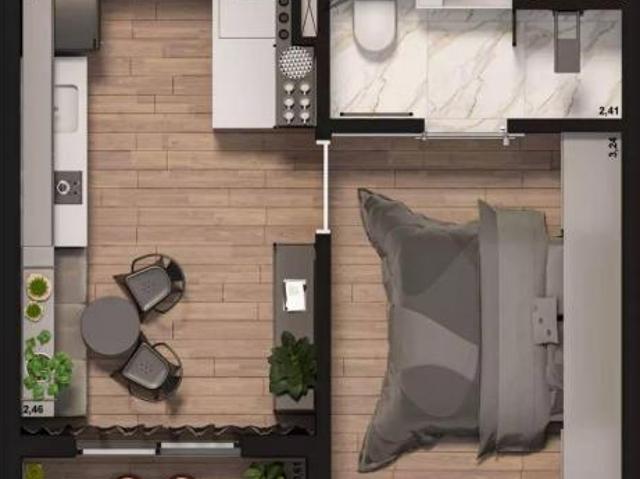 Marka Perdizes | Construtora Marka Prime | Construção | 24 metros | 01 suíte | com varanda | sem vag
