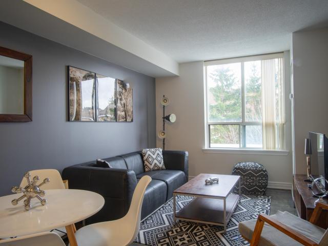 Markham Furnished Condo for Rent Elegant 1 Bedroom with City Views and West Facing Balcony